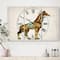 Designart 'Circus Animals Giraffe Large Cottage Multipanel Wall Clock